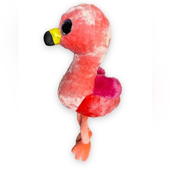 Ty Beanie Baby Gilda Flamingo Plush Stuffed Animal 26”x15” - Picture 3 of 15